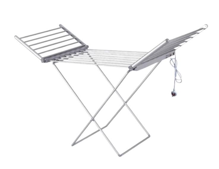 Uscator de rufe electric suprafata 12m inaltime ajustabila aluminiu inoxidabil pliabil 230W